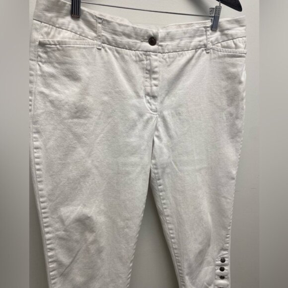 Northern Reflections Studio White Cropped Jeans Size 14 - Picture 4 of 6
